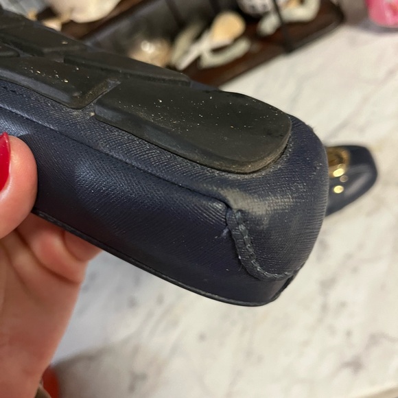 Michael Kors Navy Blue Flats with Gold Accent - Picture 8 of 10